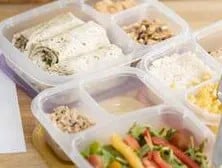 Droogtrainen vrouw eten