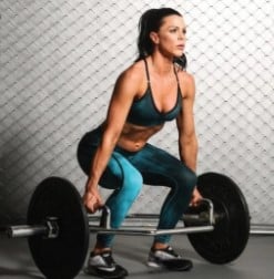 Hex bar squats