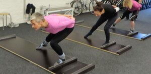 de strekking schaatsplank