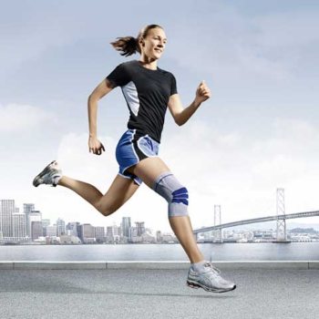 hardlopen met kniebrace