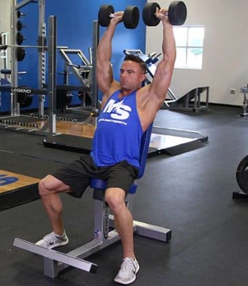 dumbbell shoulder press